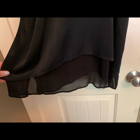 Anthropologie black silk top. Size S. NWT. - Picture 3 of 5